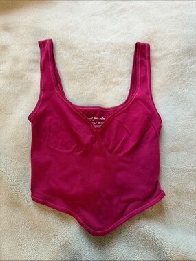 Urban Outfitters Out from Under Magenta Ribbed Tank Bodysuit Size M/L